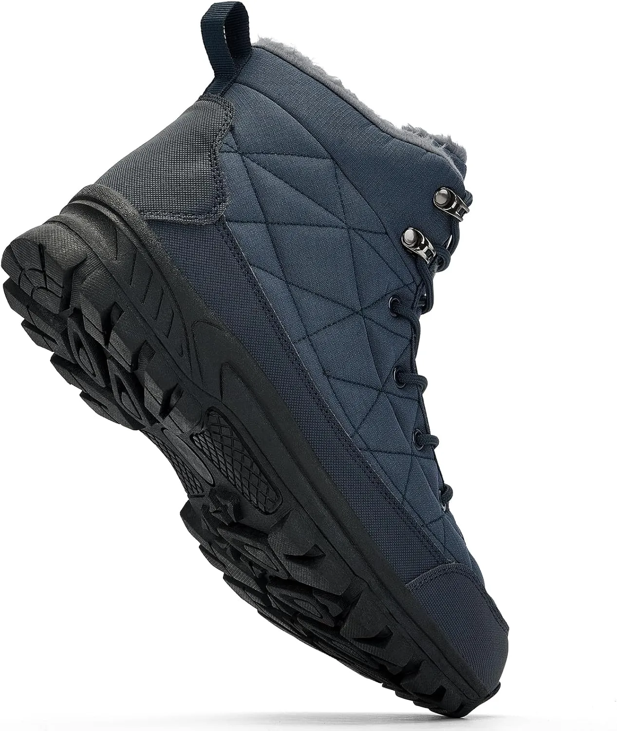 UPSOLO Men's Winter Warm Snow Work Boots