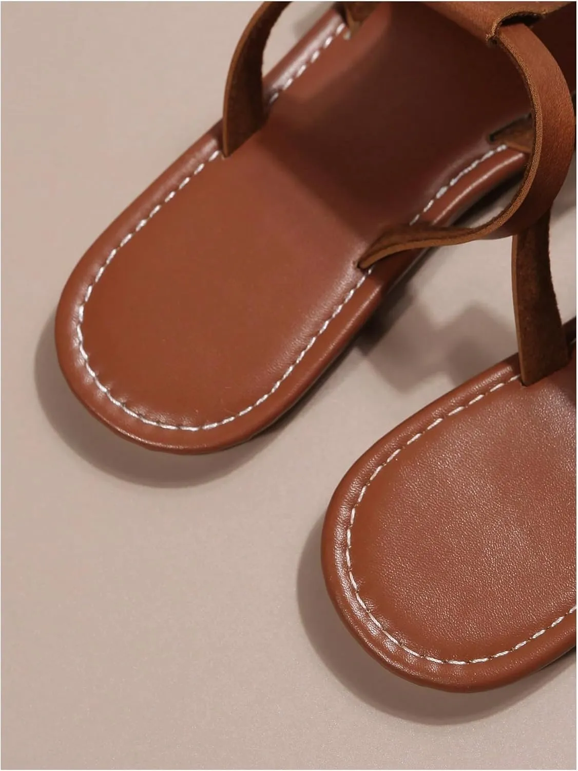 Verdusa Women's Cut Out Slide Sandals Open Toe Summer Flat Sandals Outdoor Shoes