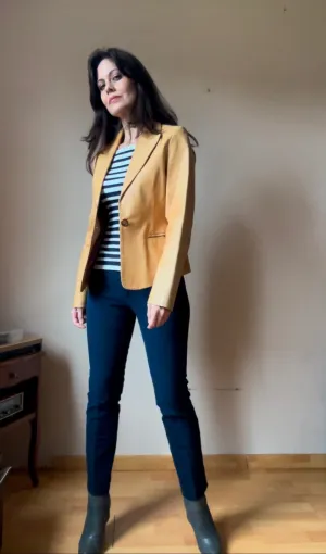 Vintage leather blazer (M)