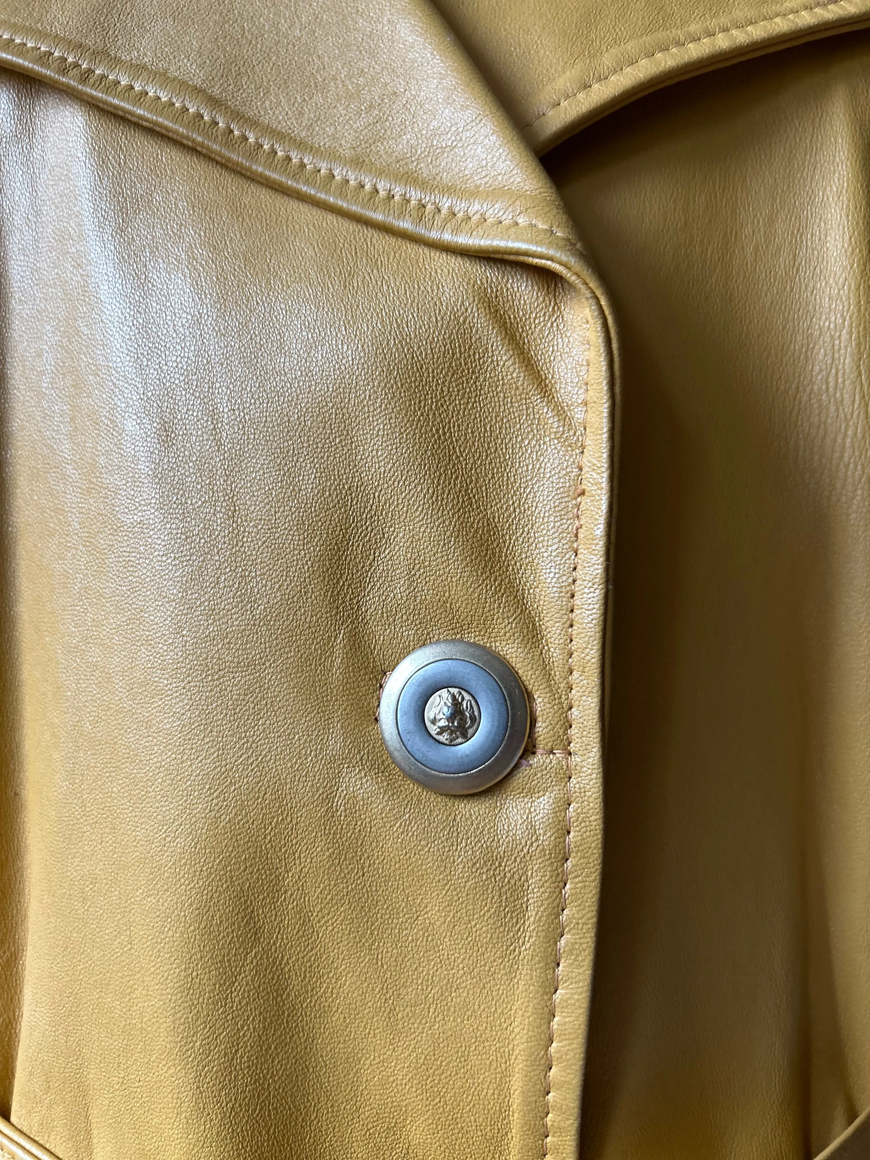 Vintage leather trenchcoat