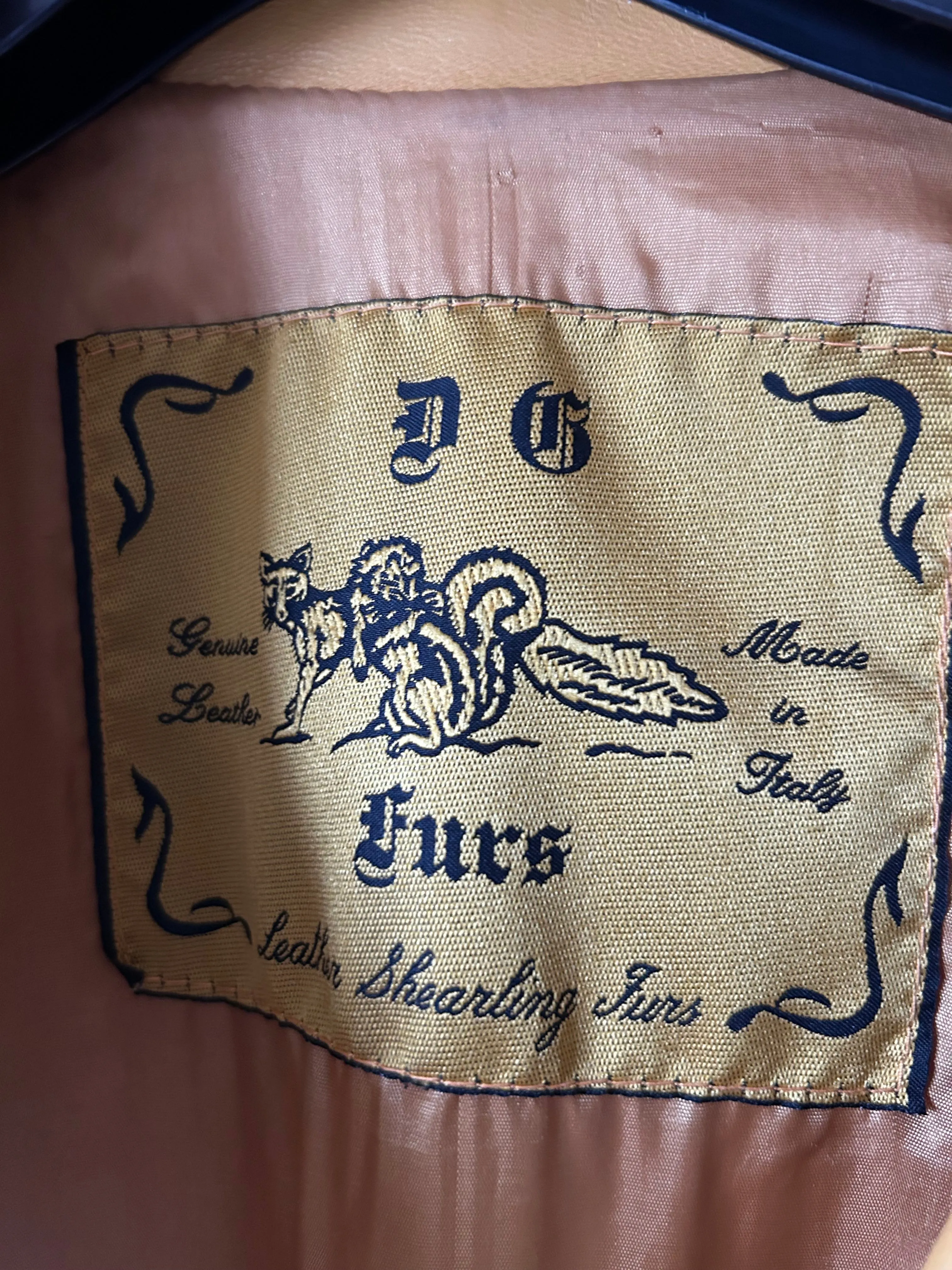 Vintage leather trenchcoat