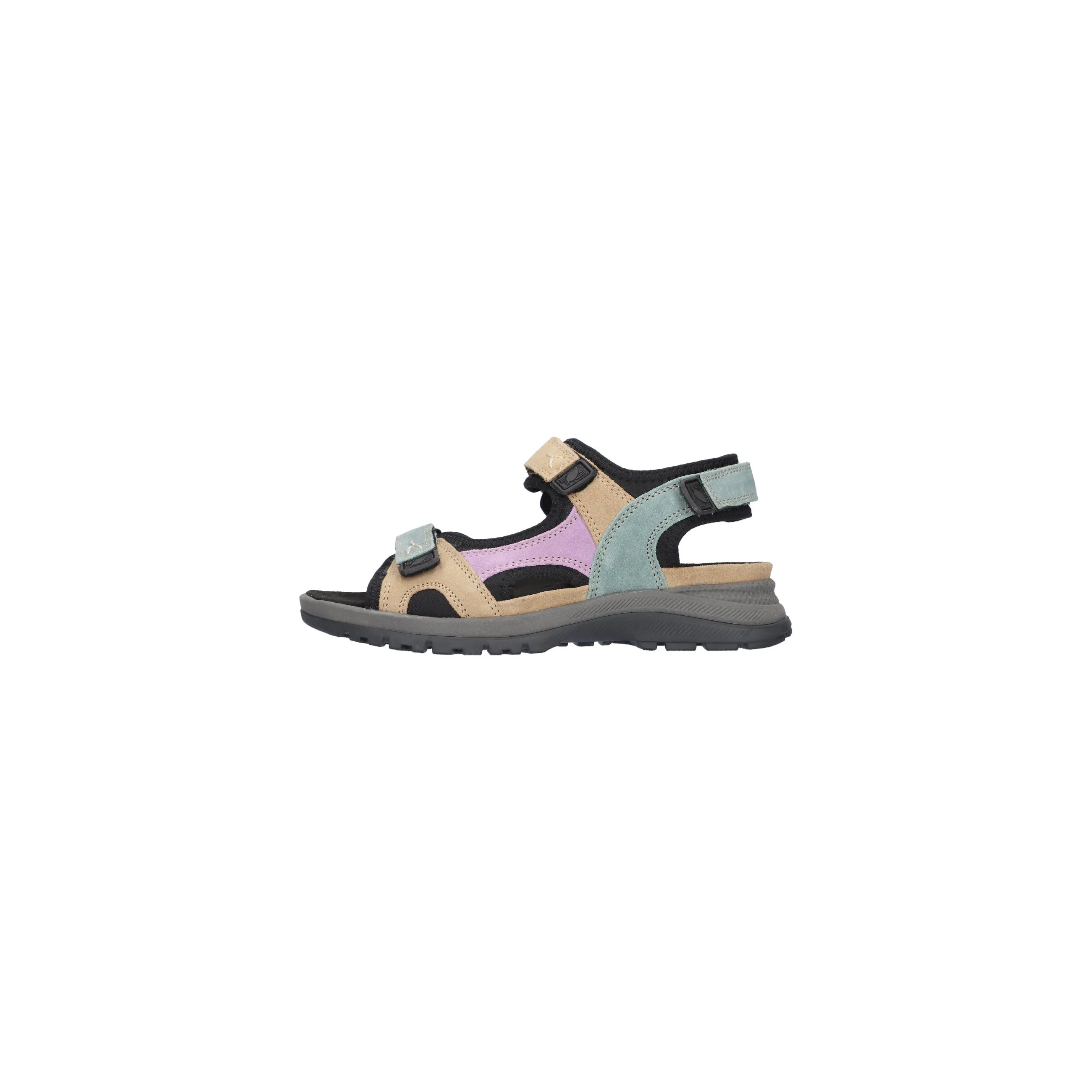 Waldlaufer Sora - Ladies Walking Sandal in Toffee Multi