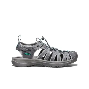 Whisper Sandal - Medium Grey/Peacock Green