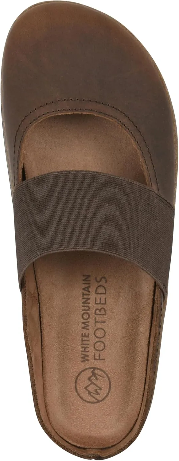 WHITE MOUNTAIN Women's Bassi Keyhole Signature Comfort-Molded Footbed Mule