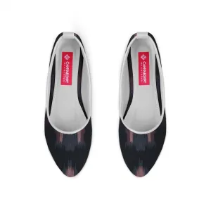 White Round Toe Shoe Blurred