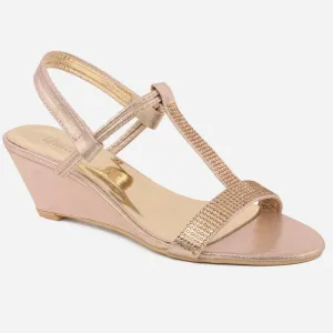 Women " ZARA" Glimmering Wedge Heel Sandals