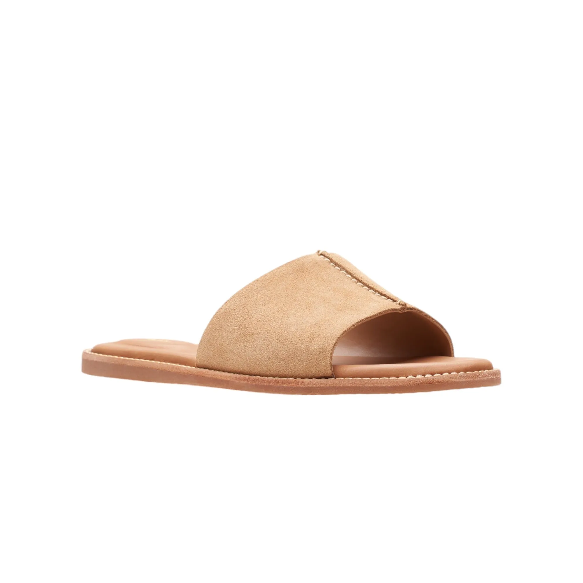 Womens Clarks Karsea Mule Slides Tan