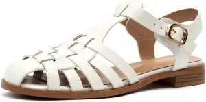 Women's Flat Leather Roman Sandal