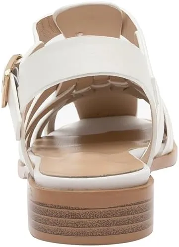 Women's Flat Leather Roman Sandal