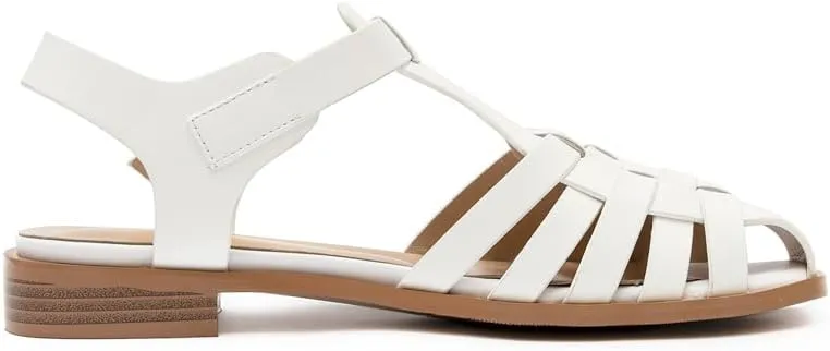 Women's Flat Leather Roman Sandal