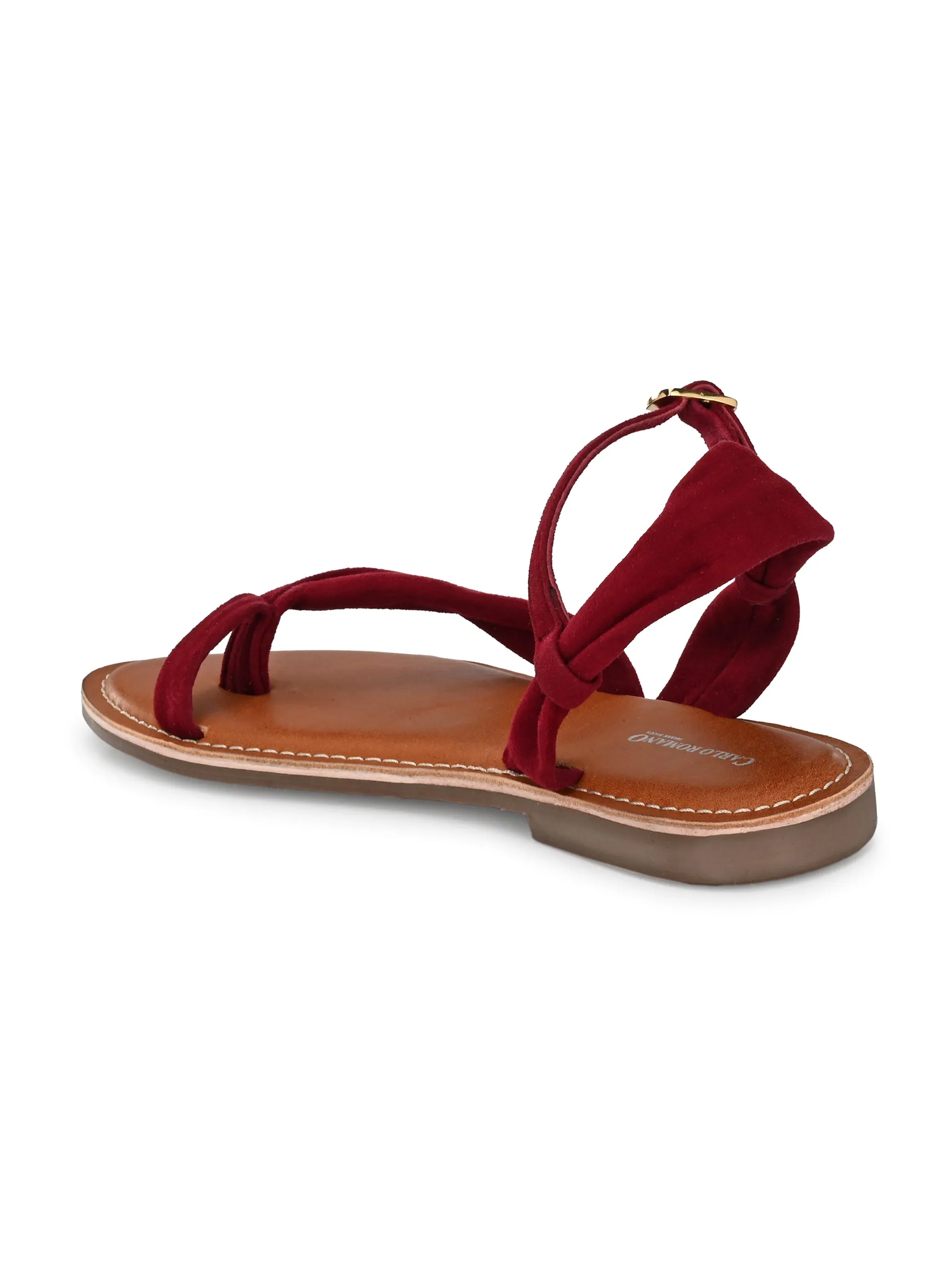 Women's Genuine Leather Flat Sandal