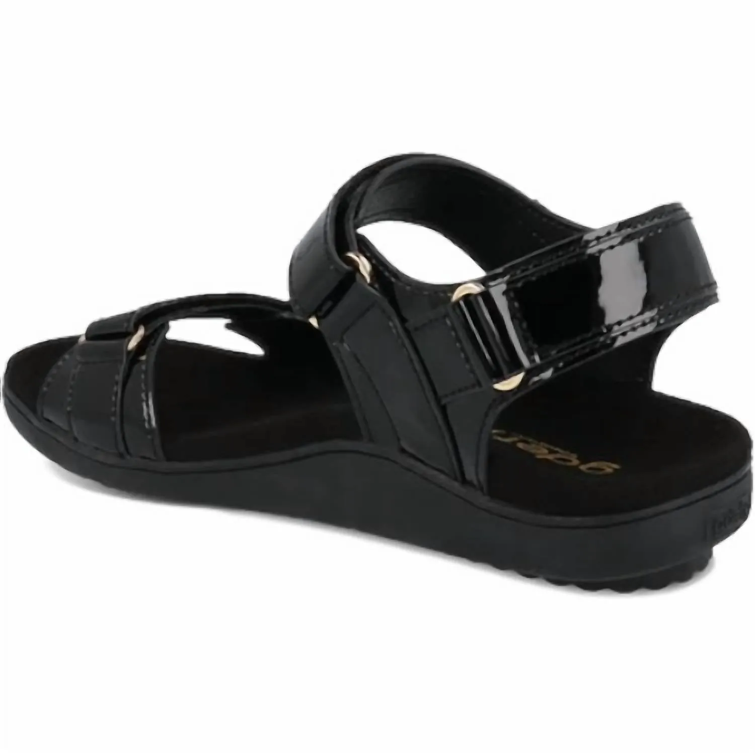 Women's Hilnor Sandals In Black Glossy