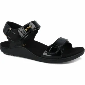 Women's Hilnor Sandals In Black Glossy