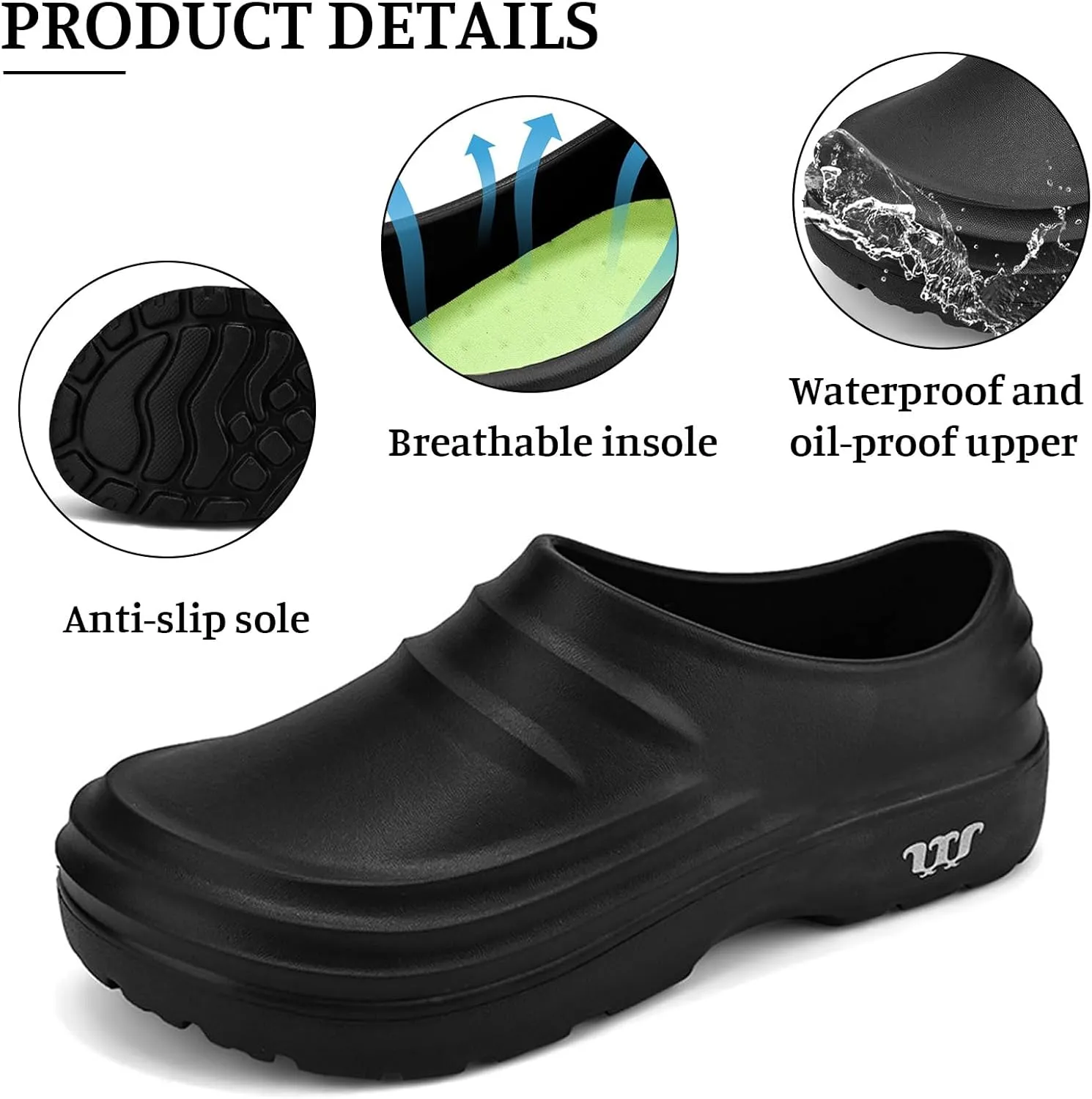 Womens Mens Garden Clogs Shoes,Armadillo Clogs,Non Slip Armadillo Chef Shoes,Nursing Kitchen Food Service Ideal Work Shoe,Outdoor Beach Slippers Orthopedic Arch Support Sandals