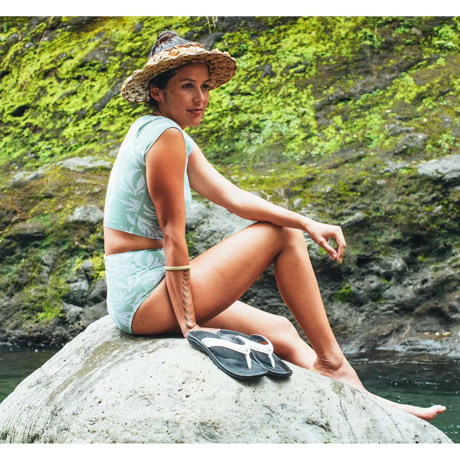 Women's OluKai Ohana Ash Rose/Lau Synthetic