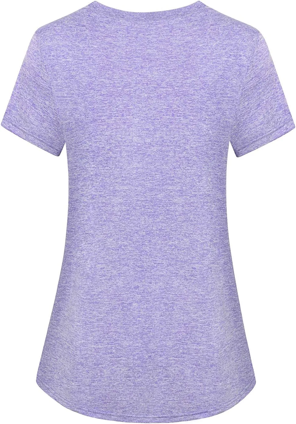 Women's Short Sleeve Round Neck Loose Fitting Athletic Yoga Shirt