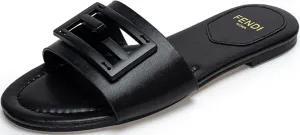 Womens Slip On Flat Sandals Fashion Dressy Open Toe Summer Slide Outdoor Sandals