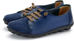 Women's Sneakers Non Slip Shoes Casual Shoes,Lace up Shoes Leather