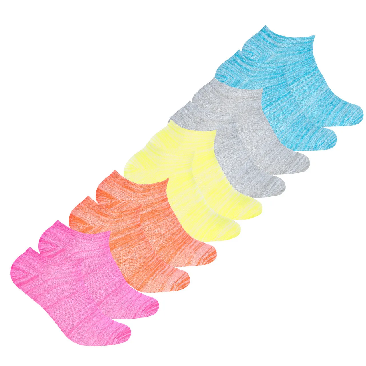 Womens Socks Low Cut Ankle Mesh Insert Trainer 5 pairs