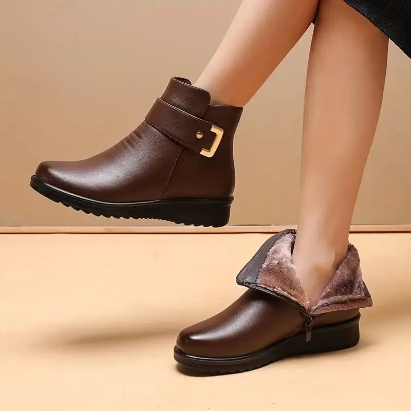 Women's Solid Color Boots