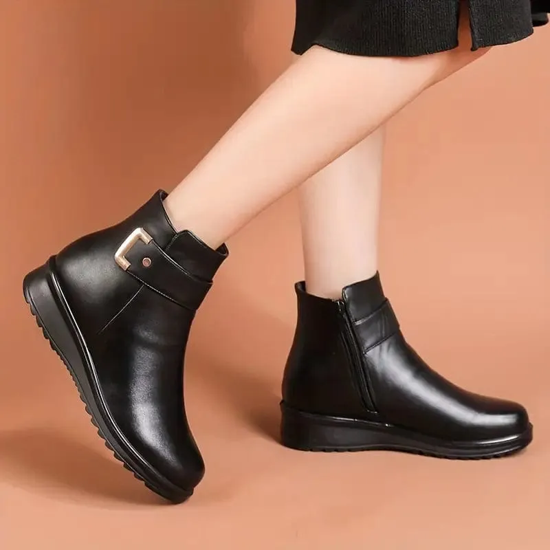 Women's Solid Color Boots