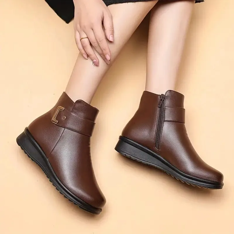 Women's Solid Color Boots