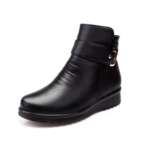 Women's Solid Color Boots