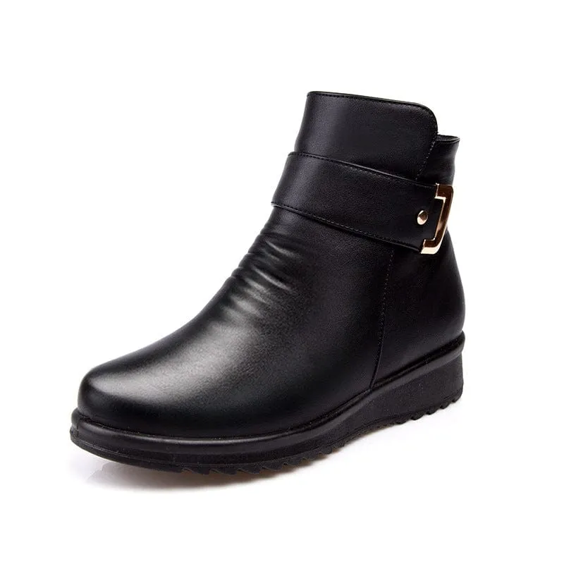 Women's Solid Color Boots