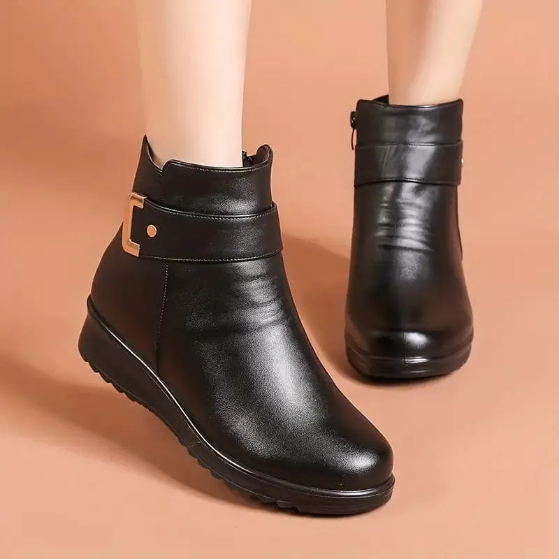 Women's Solid Color Boots