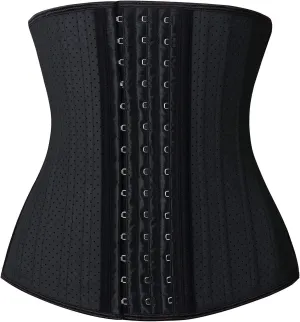 YIANNA Waist Trainer for Women Latex Underbust Waist Cincher Corset Sport Girdle Hourglass Body Shaper