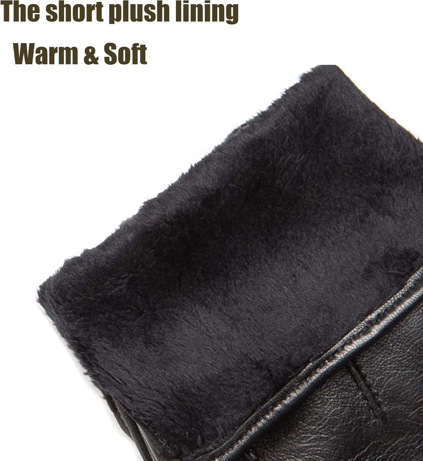 YISEVEN Men's Lambskin Leather Gloves